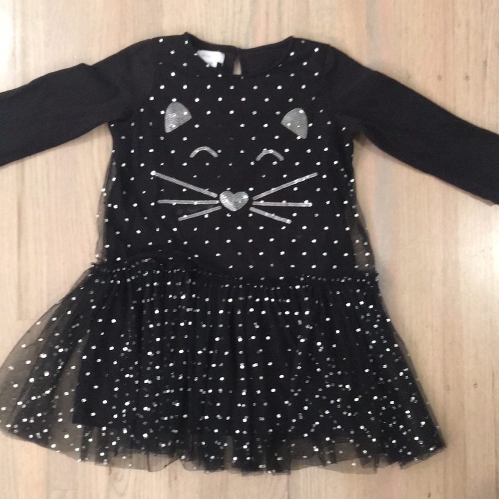 Adorable kitty sparkle tulle dress